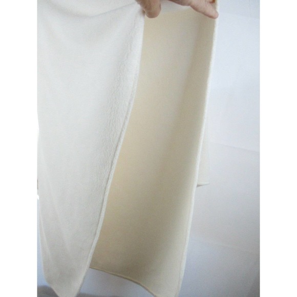 Vntg Le Moda Cape Cream Faux Fur Poncho - Picture 5 of 6